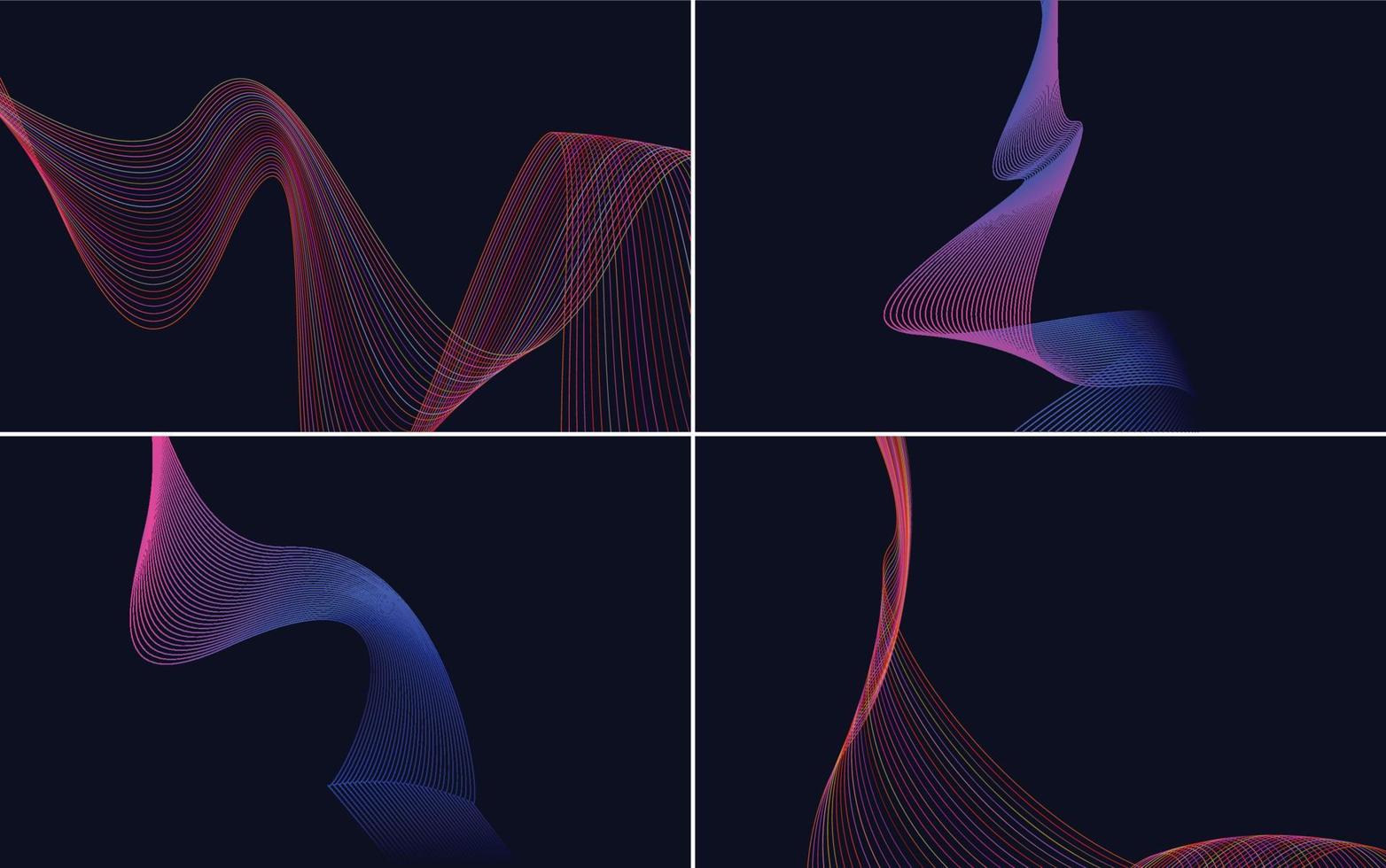 modern wave curve abstract presentation background Pack vector