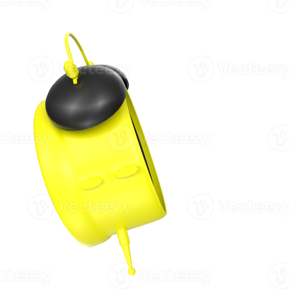 alarm clock isolated on transparent png
