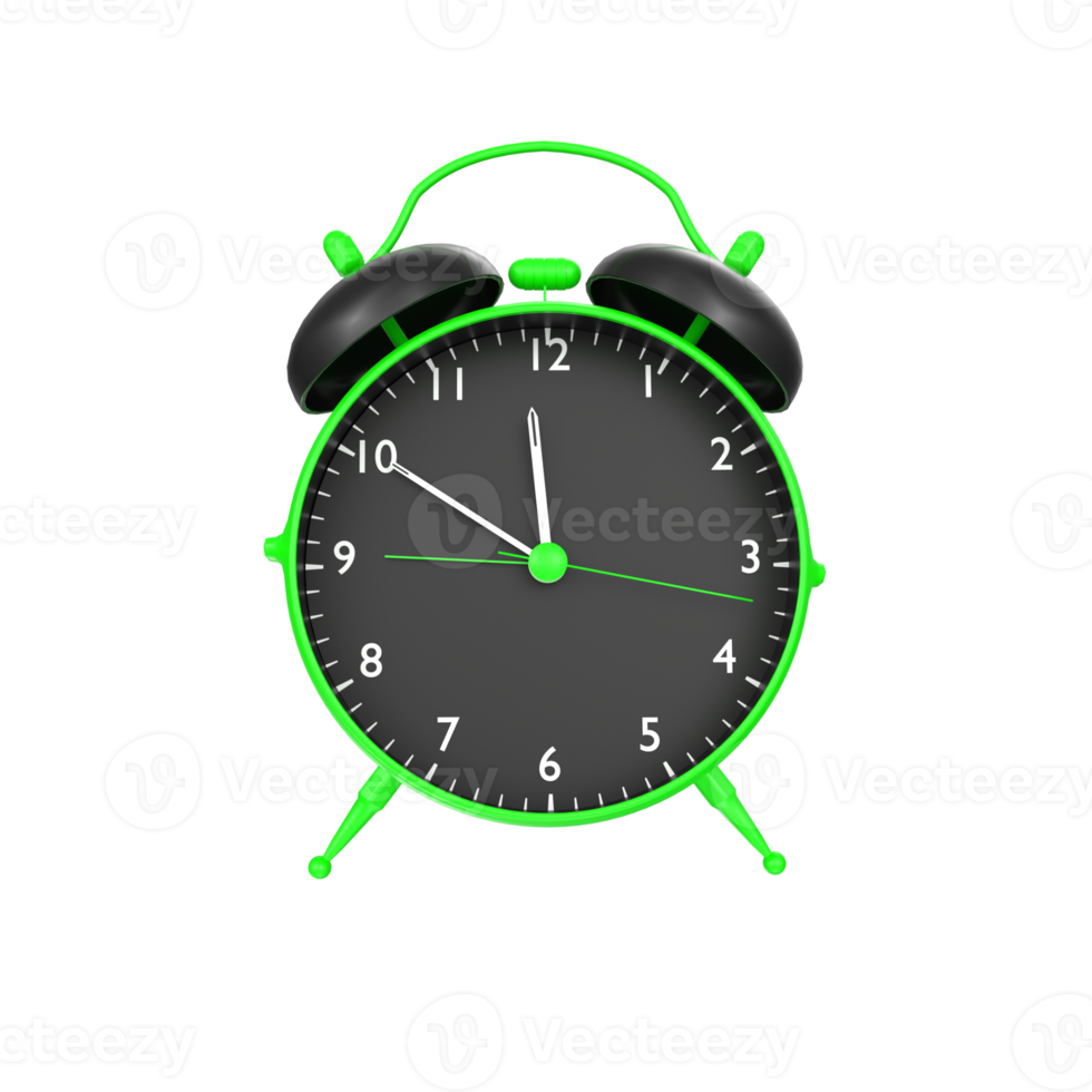 alarm clock isolated on transparent png