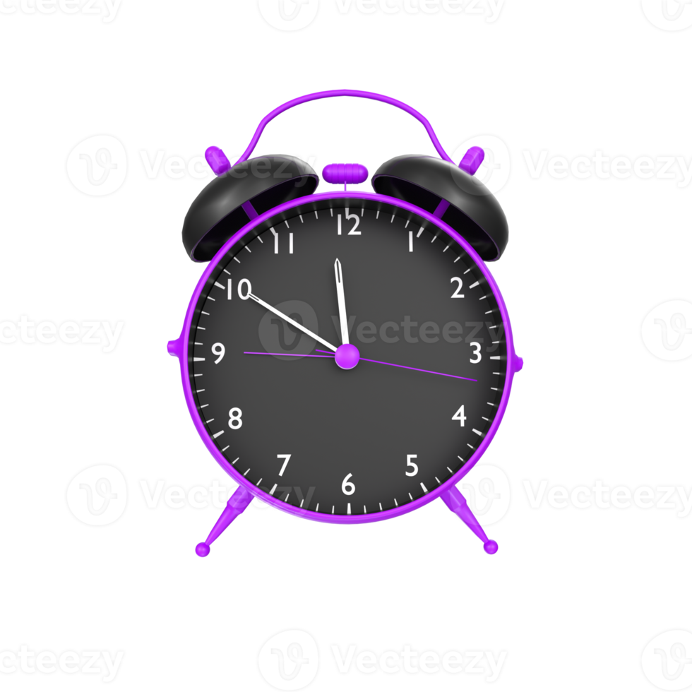 alarm clock isolated on transparent png