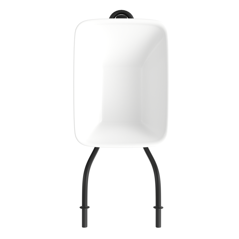 3D Rendering Of Wheelbarrow Object png