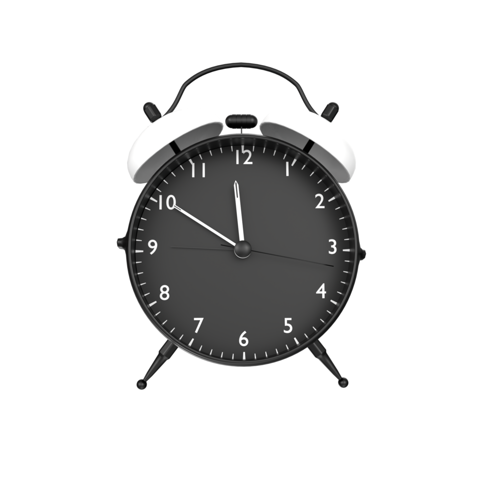 alarm clock isolated on transparent png