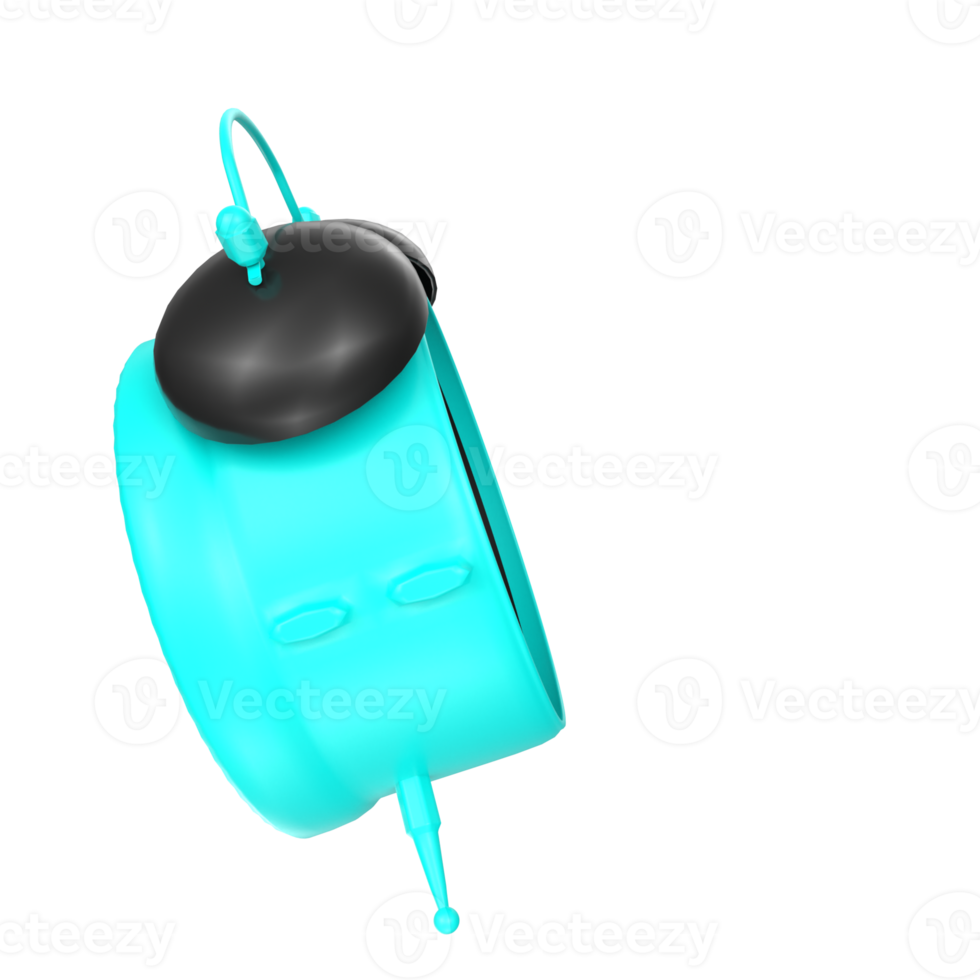 alarm clock isolated on transparent png