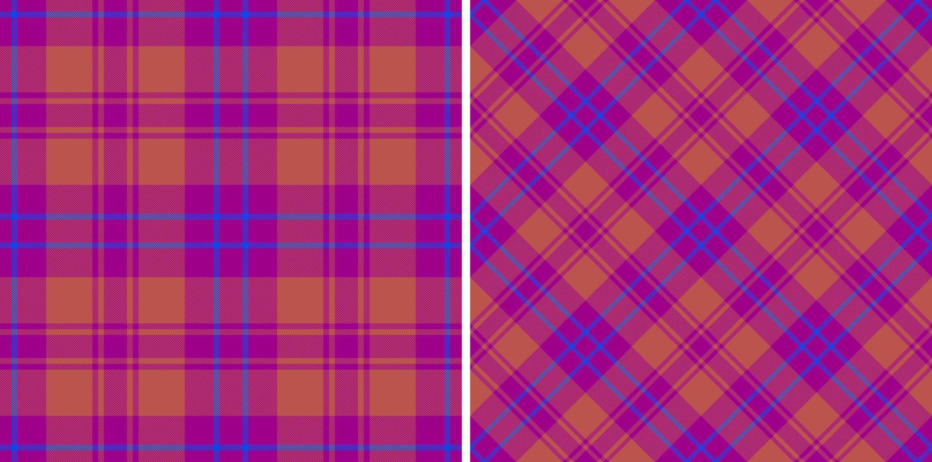 Seamless check plaid. Pattern textile fabric. Vector tartan texture background.