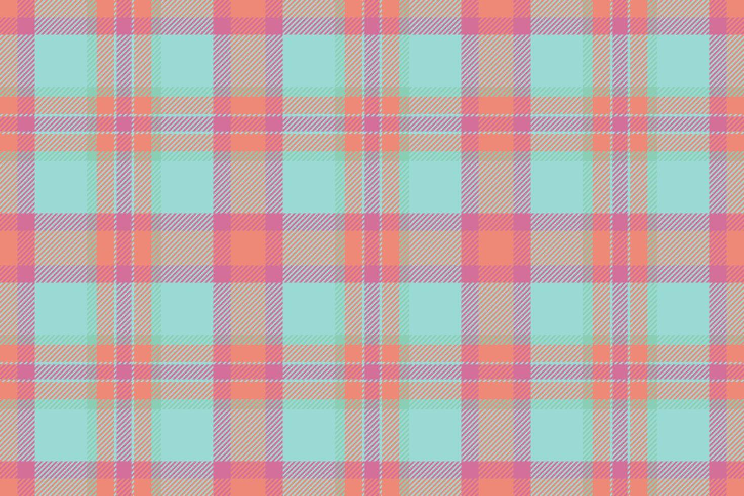 Plaid background, check seamless pattern in pink. Vector fabric texture for textile print, wrapping paper, gift card or wallpaper.