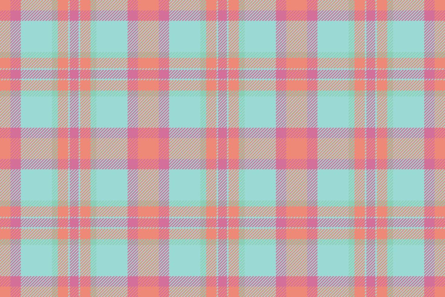 Plaid background, check seamless pattern in pink. Vector fabric texture for textile print, wrapping paper, gift card or wallpaper.