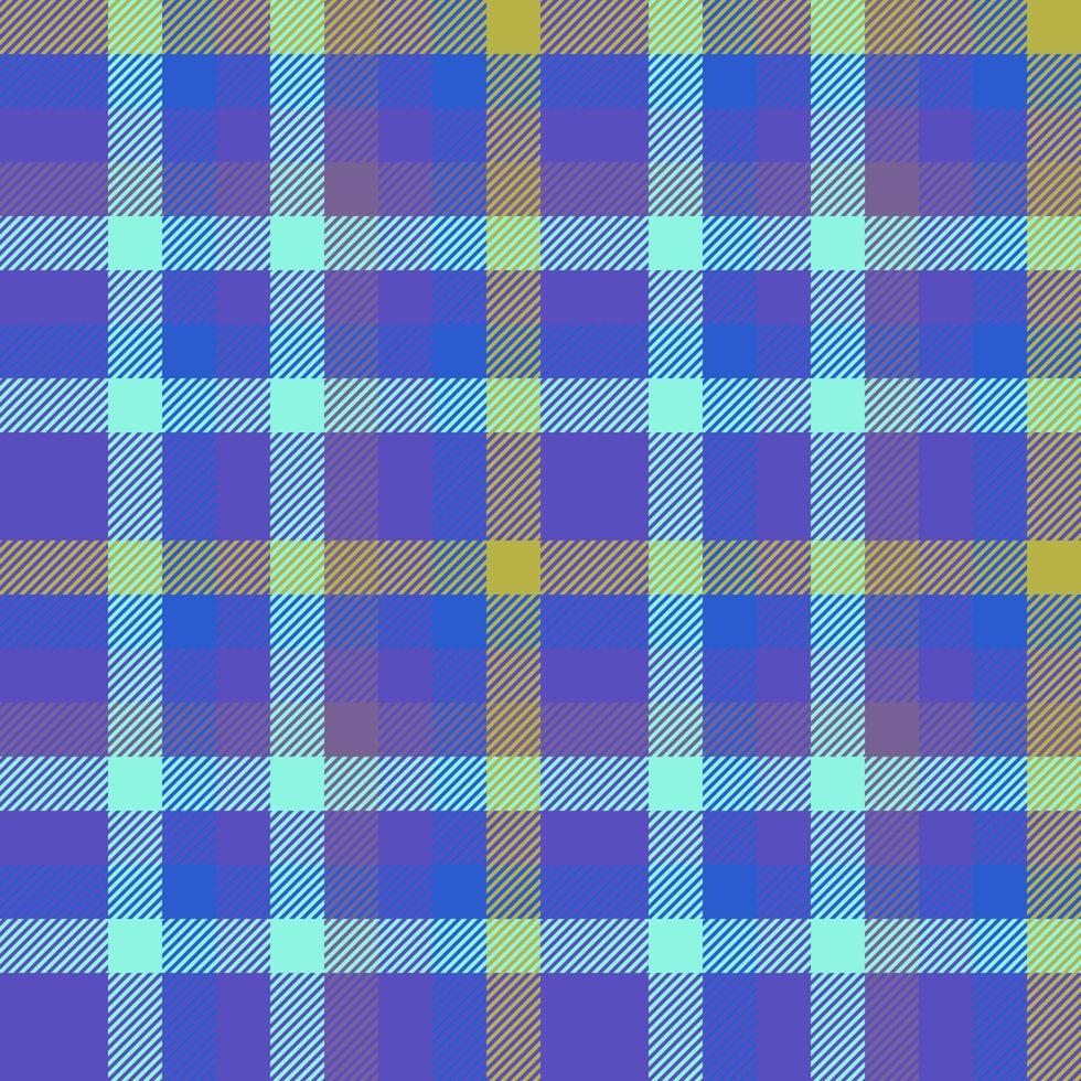 Plaid background fabric. Check seamless vector. Textile tartan pattern texture. vector