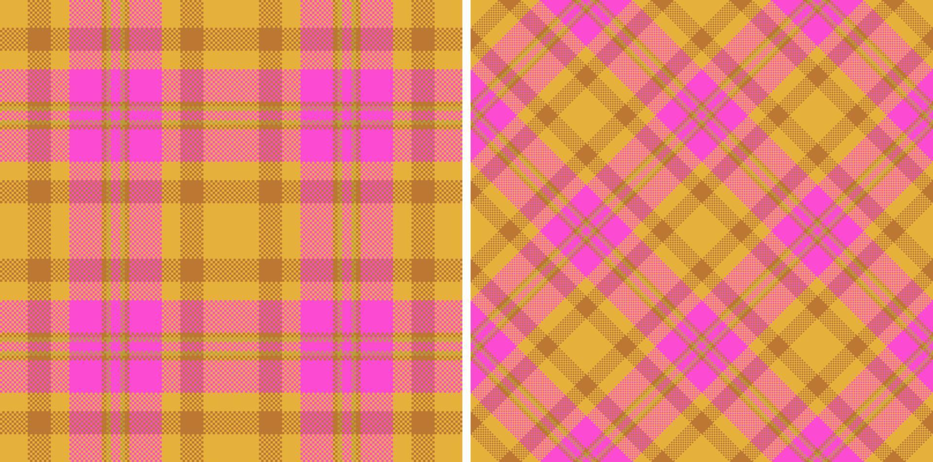 Fabric plaid vector. Seamless textile check. Background tartan texture pattern. vector