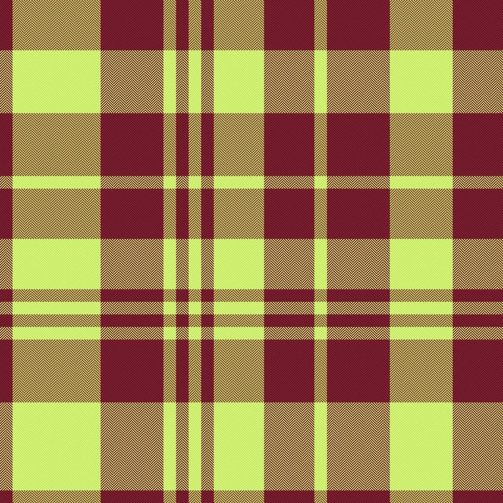 Check textile fabric. Vector seamless tartan. Texture background pattern plaid.