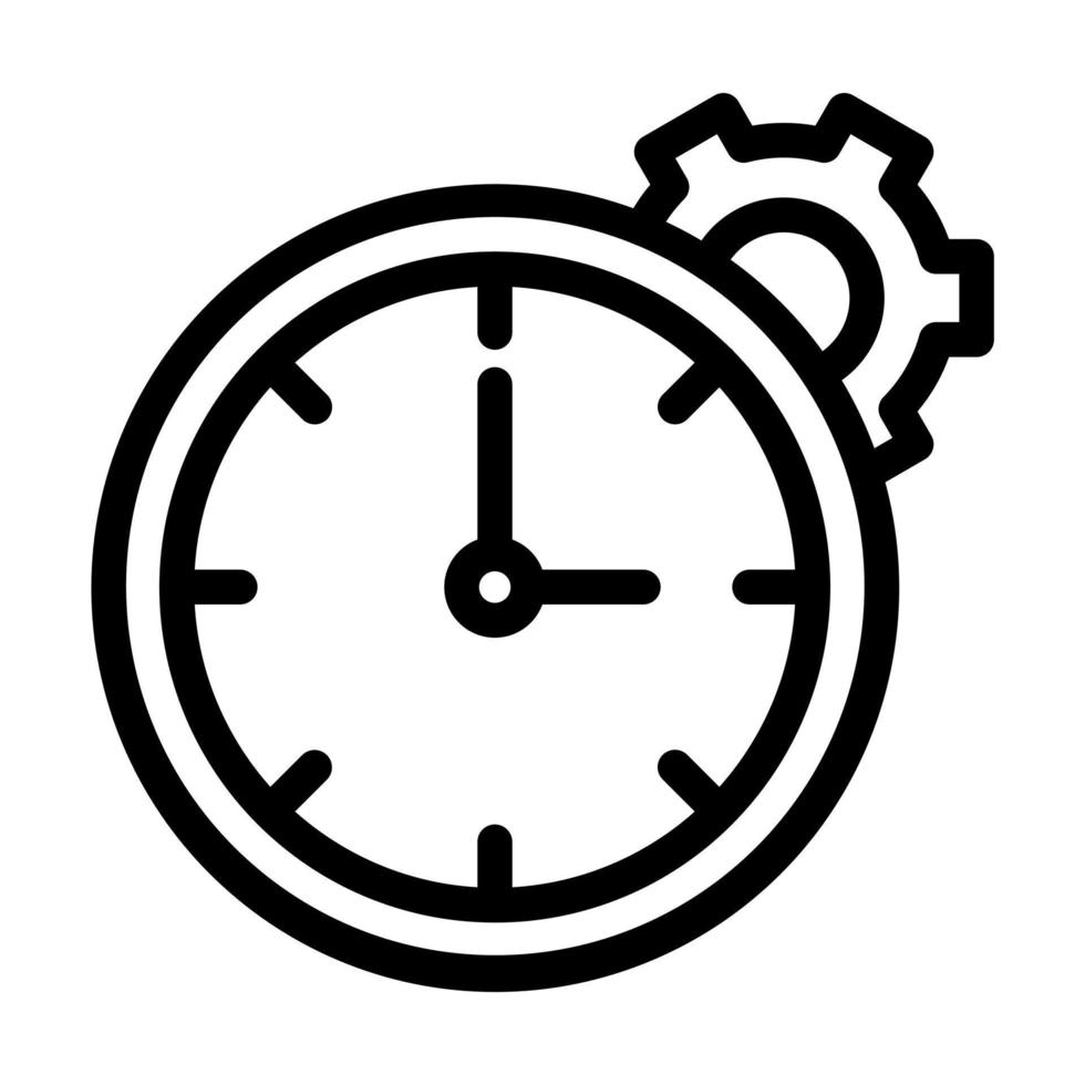 Working Hours Icon Design vector