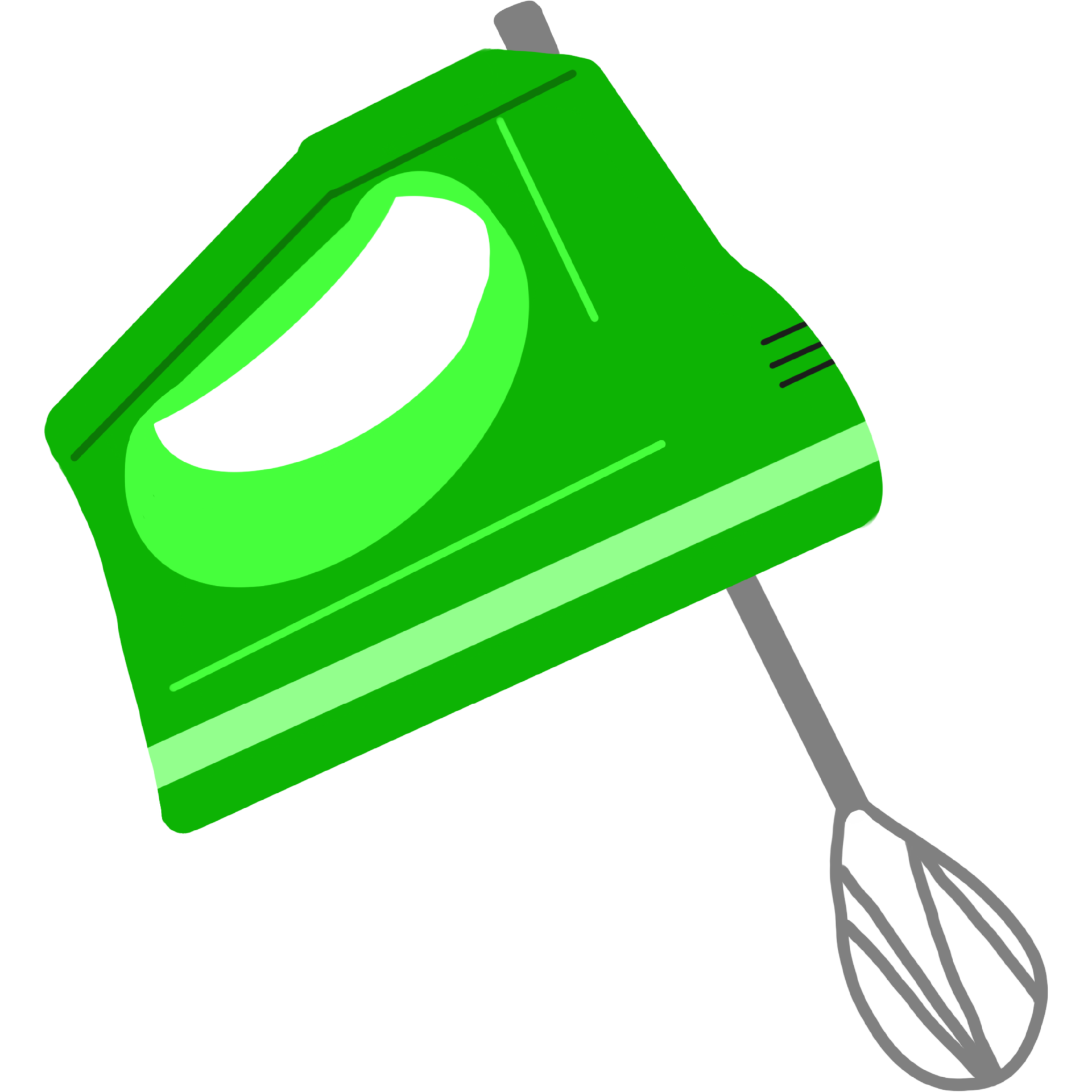 Free Green hand mixer 17346242 PNG with Transparent Background