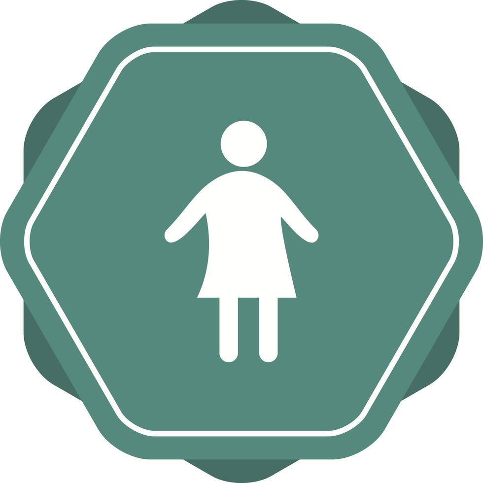Unique Child Vector Glyph Icon