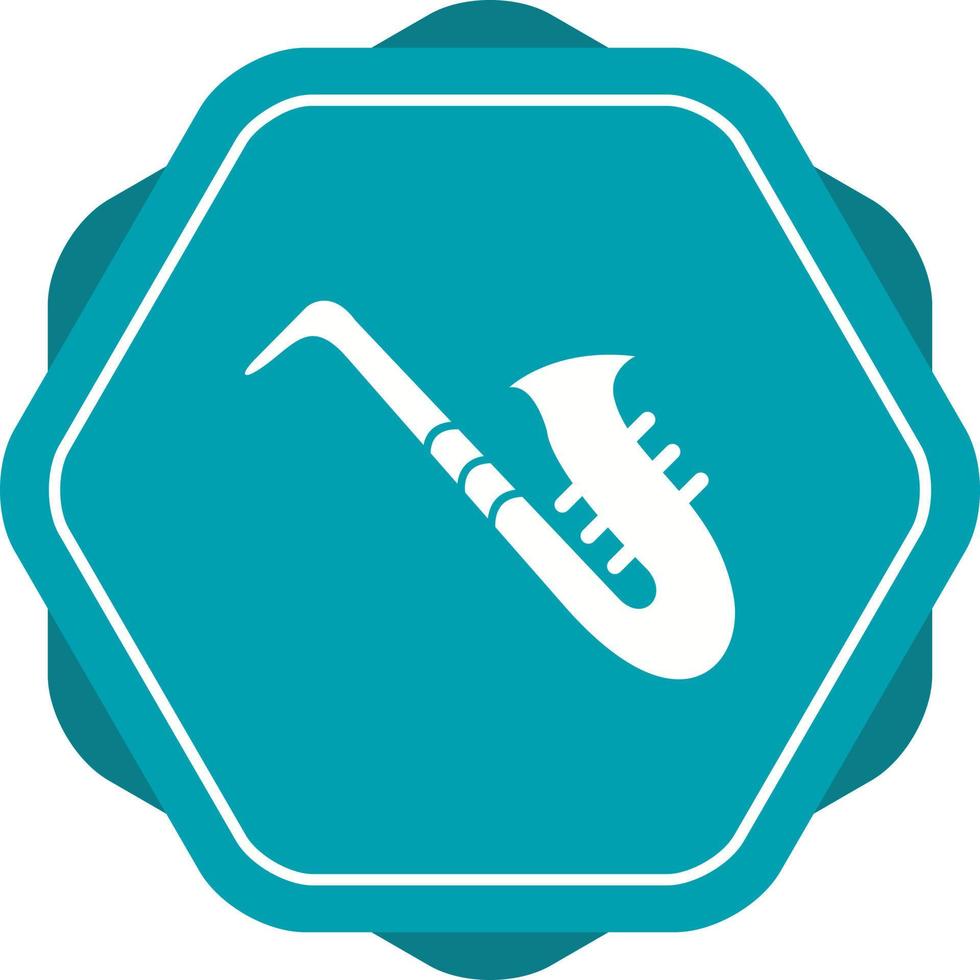 Unique Saxophone Vector Glyph Icon