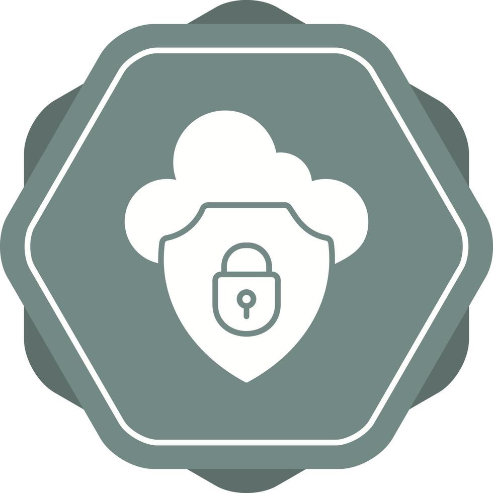 Unique Glyph icon with background vector