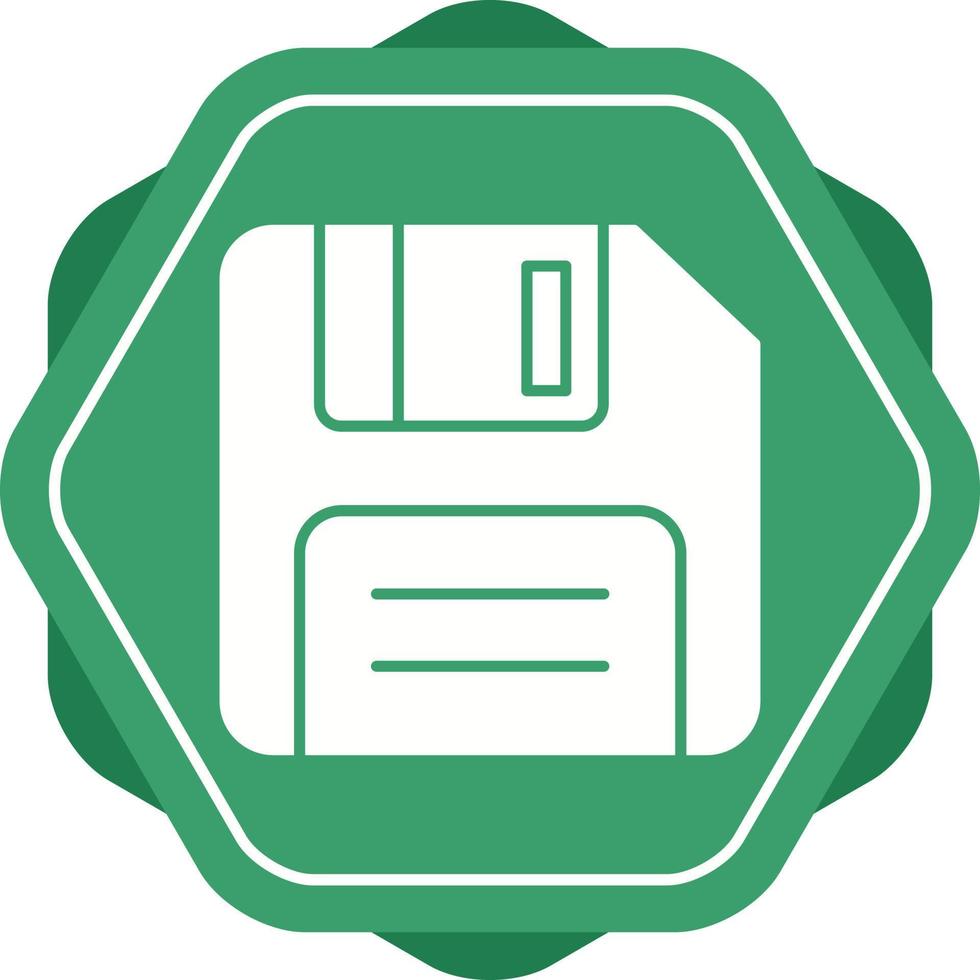 Unique Glyph icon with background vector
