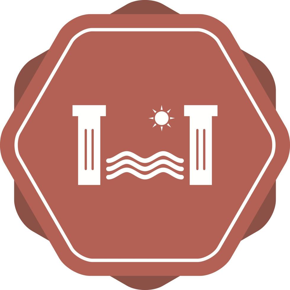 Unique Hydro Power Vector Glyph Icon