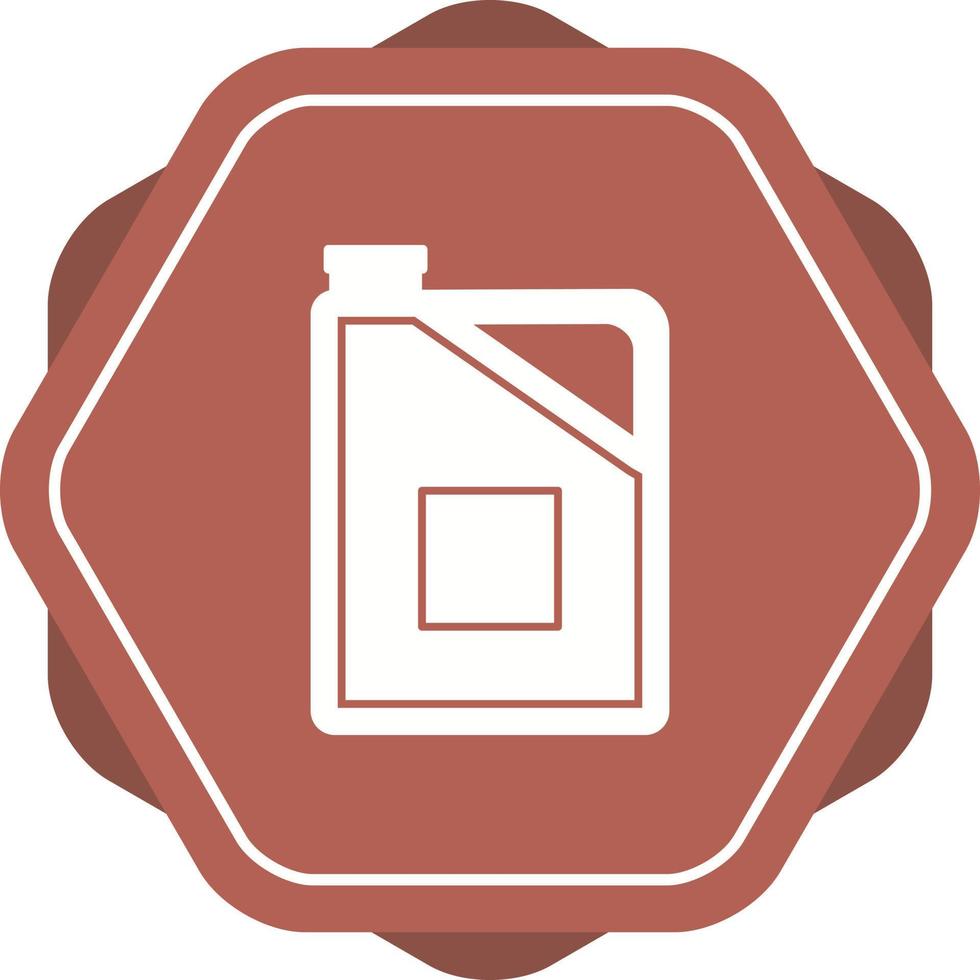 Unique Diesel Can Vector Glyph Icon