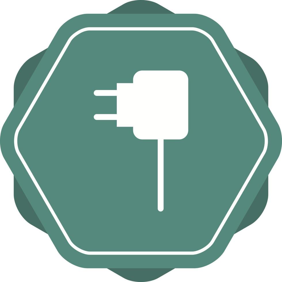 Unique Charger Vector Glyph Icon