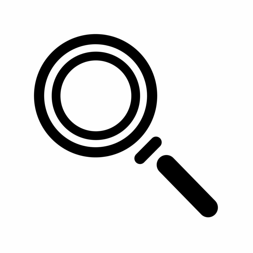 Magnifying glass  scanner icon template. Stock vector illustration.