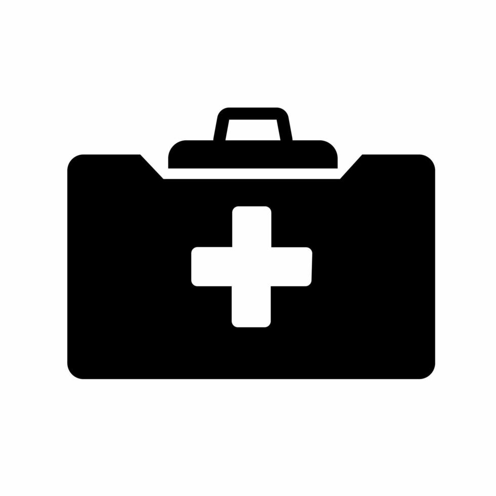 Medical bag icon illustration. Stock vector. vector