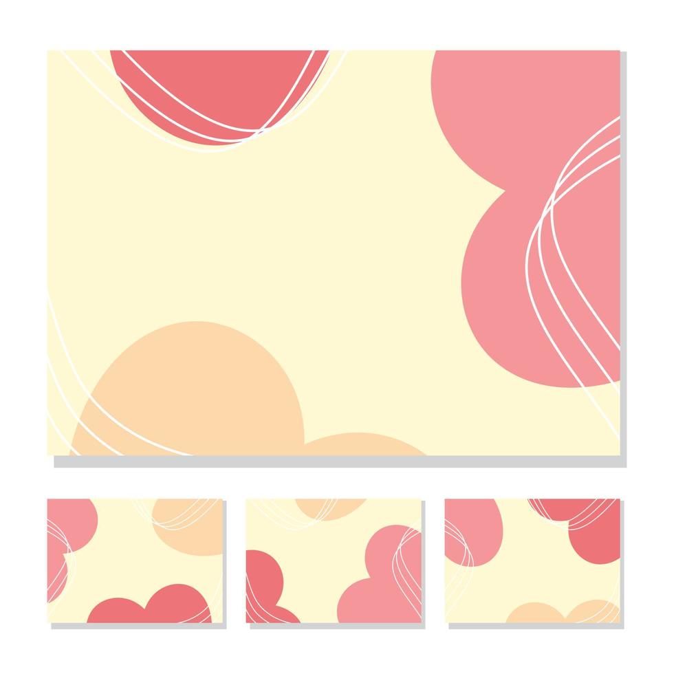 Abstract line wave colored background, soft color gradient. Template for design vector