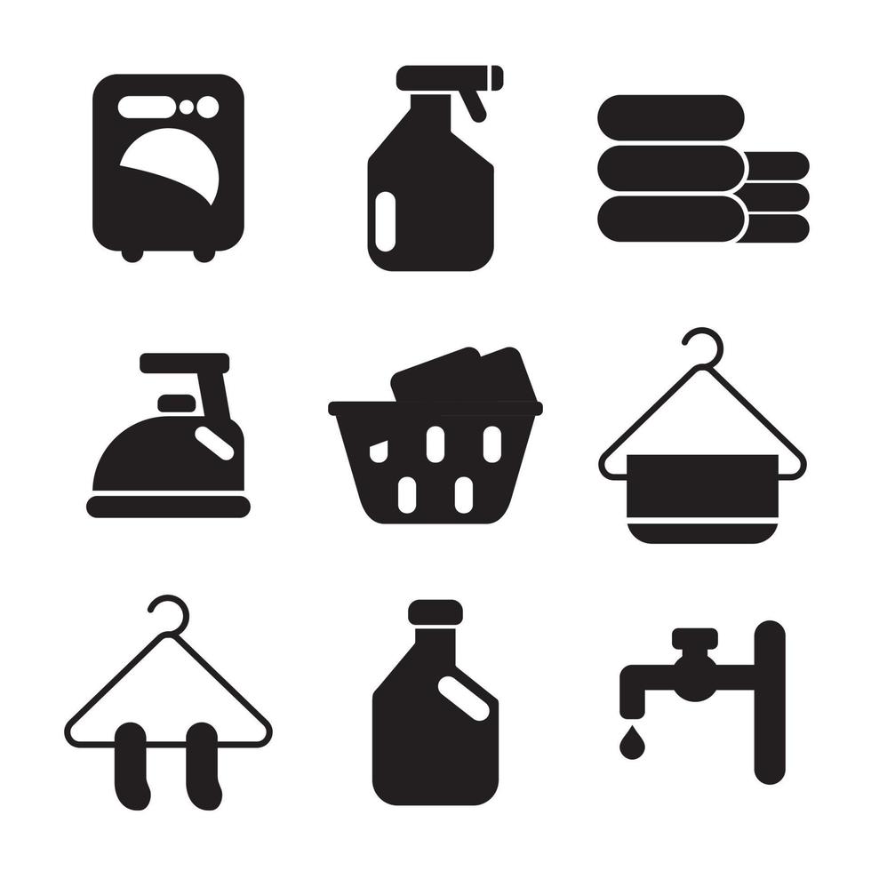 laundry icon vector, flat design white background. the best laundry is clean, smells good. vector