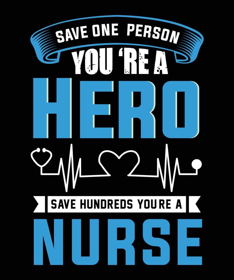 Nurse T shirt Design Vector