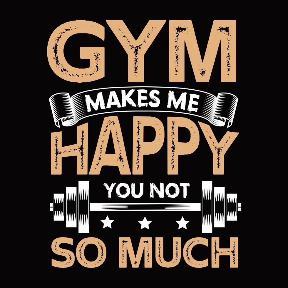 GYM T shirt design Vector. vector