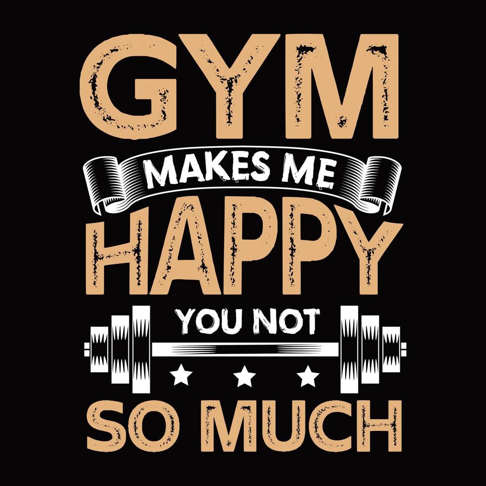 GYM T shirt design Vector. vector