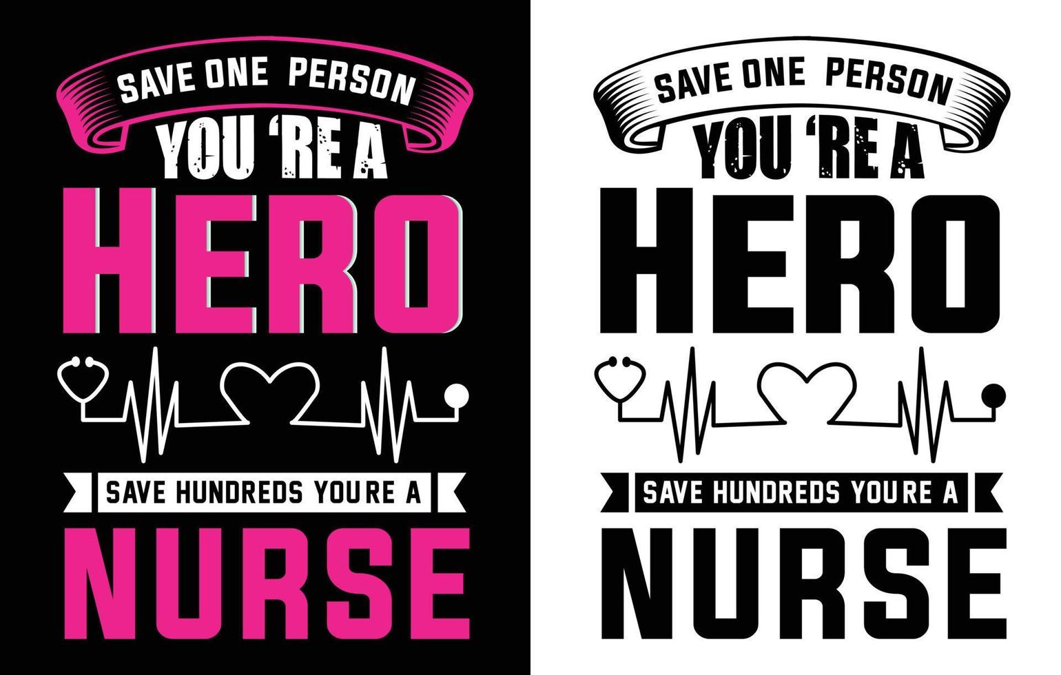 Nurse T-shirt Design Bundle vector