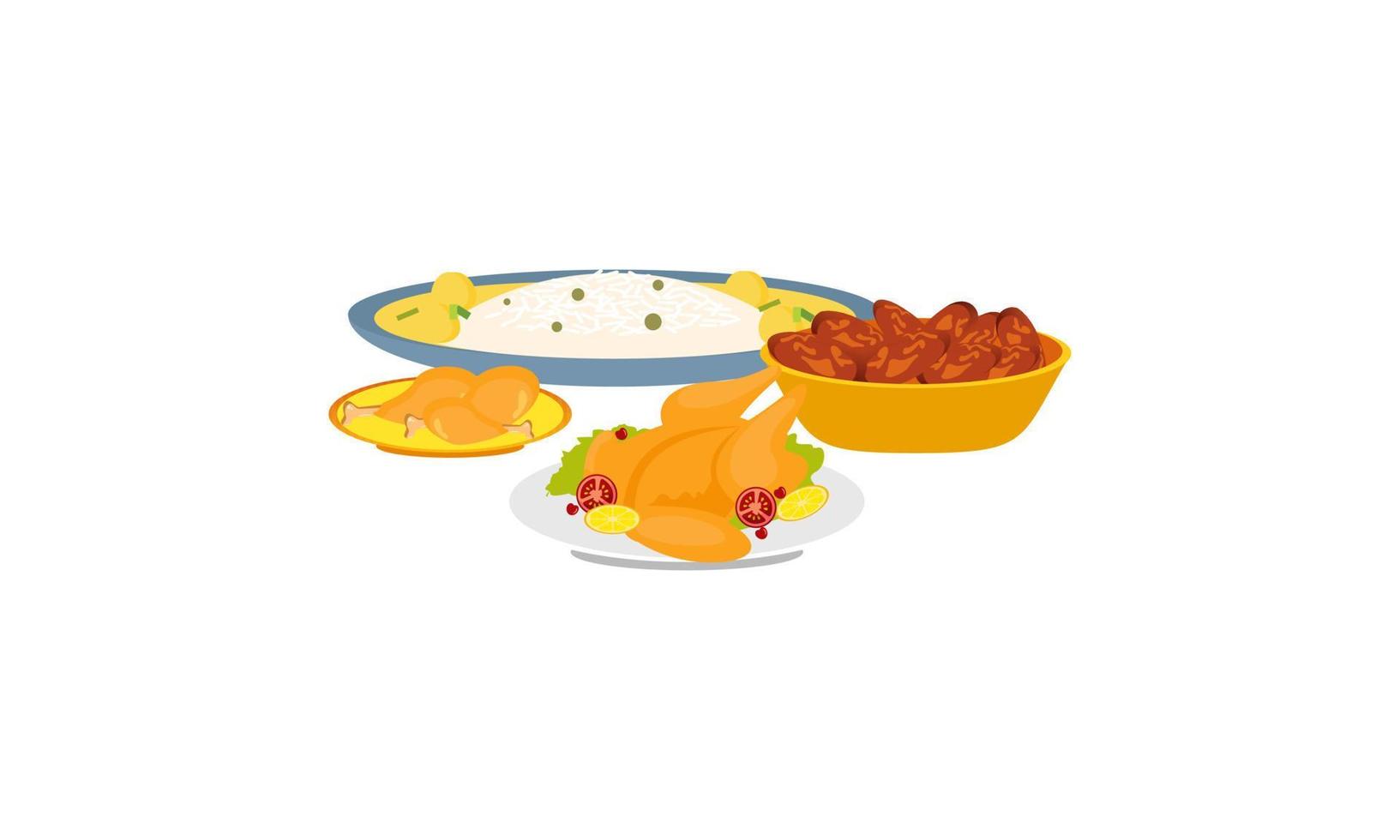 Traditional meals of diverse cuisines logo vector