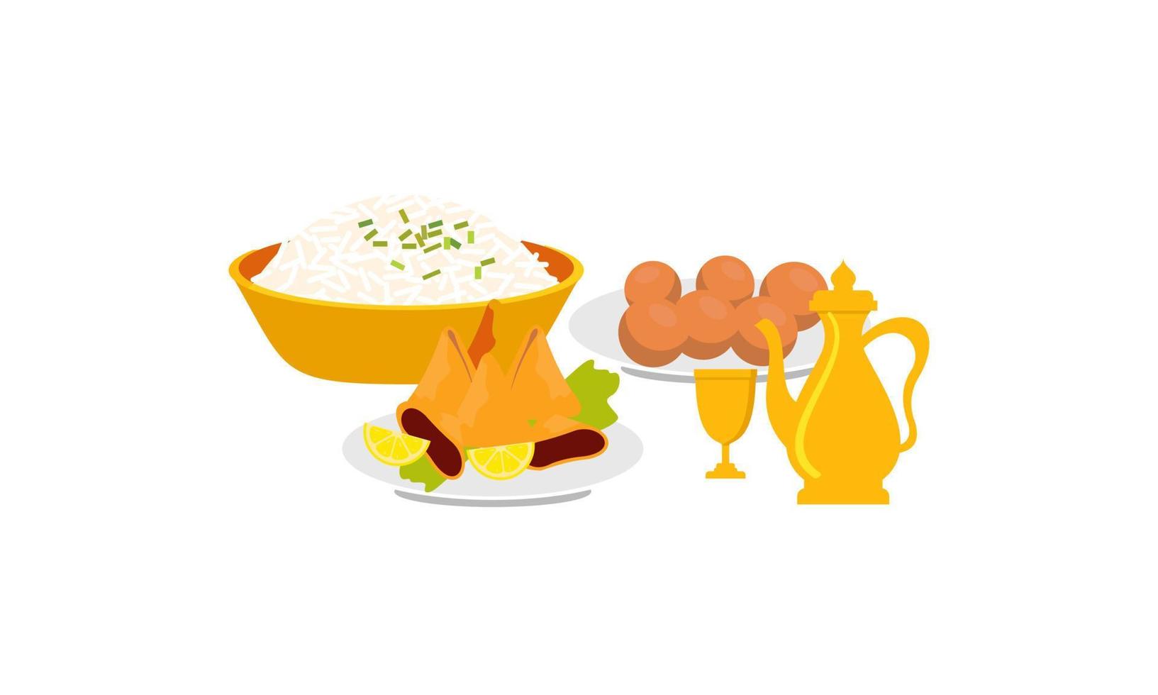 comidas tradicionales de diversas cocinas logo vector