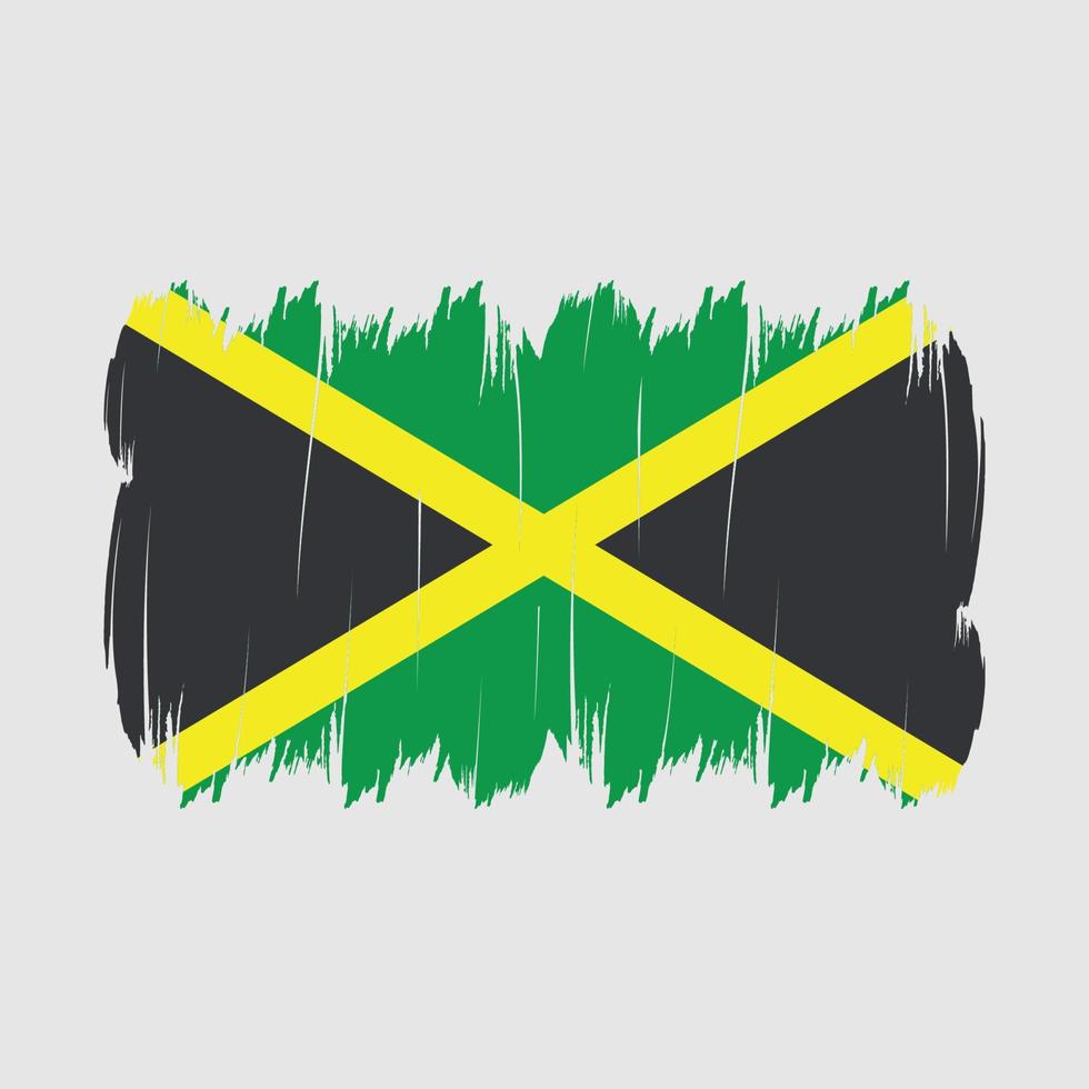 Jamaica Flag Brush vector