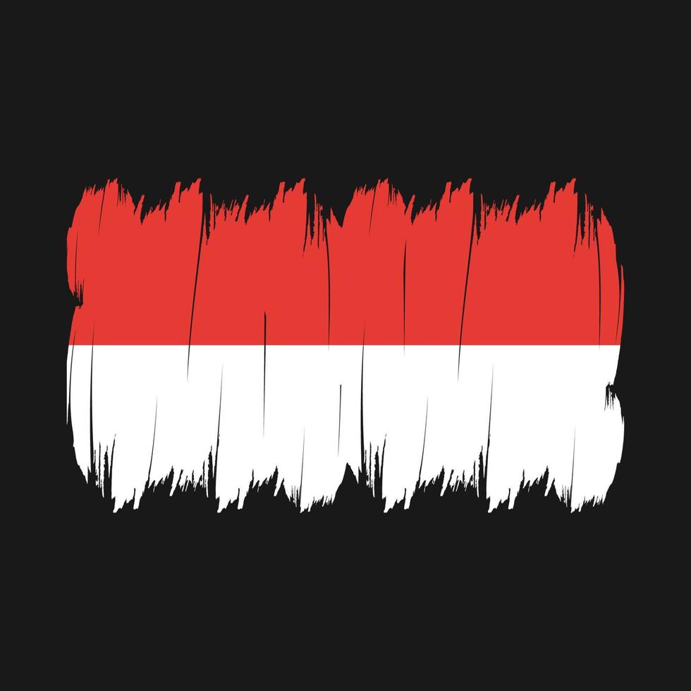 Indonesia Flag Brush vector