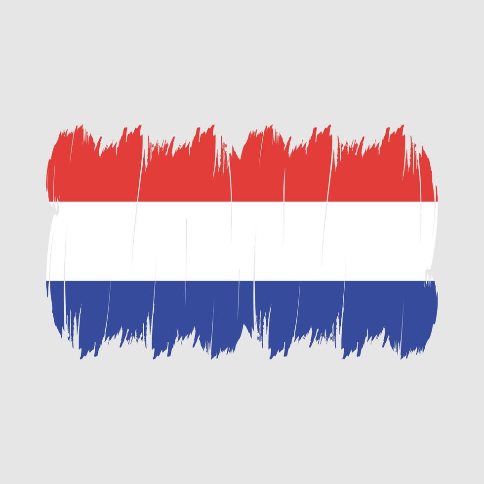 Netherlands Flag Brush vector