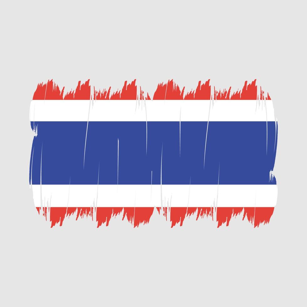 Thailand Flag Brush vector