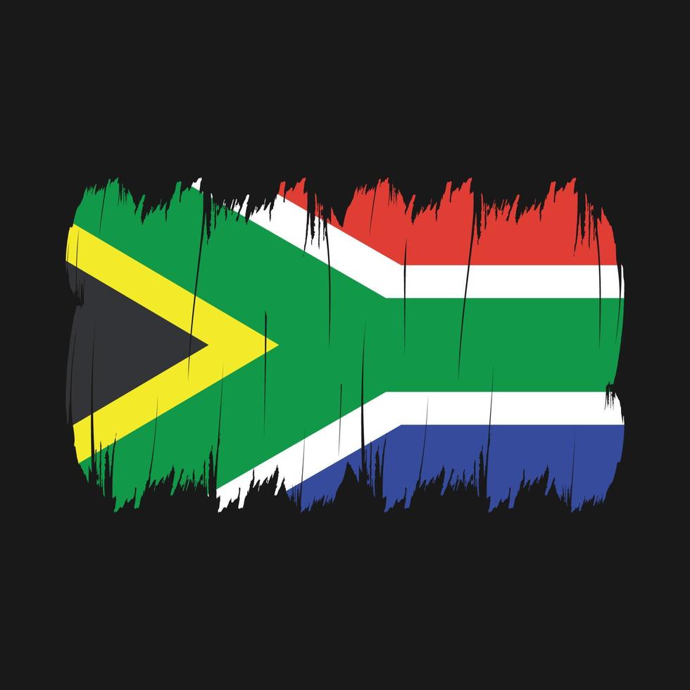 South Africa Flag Brush vector