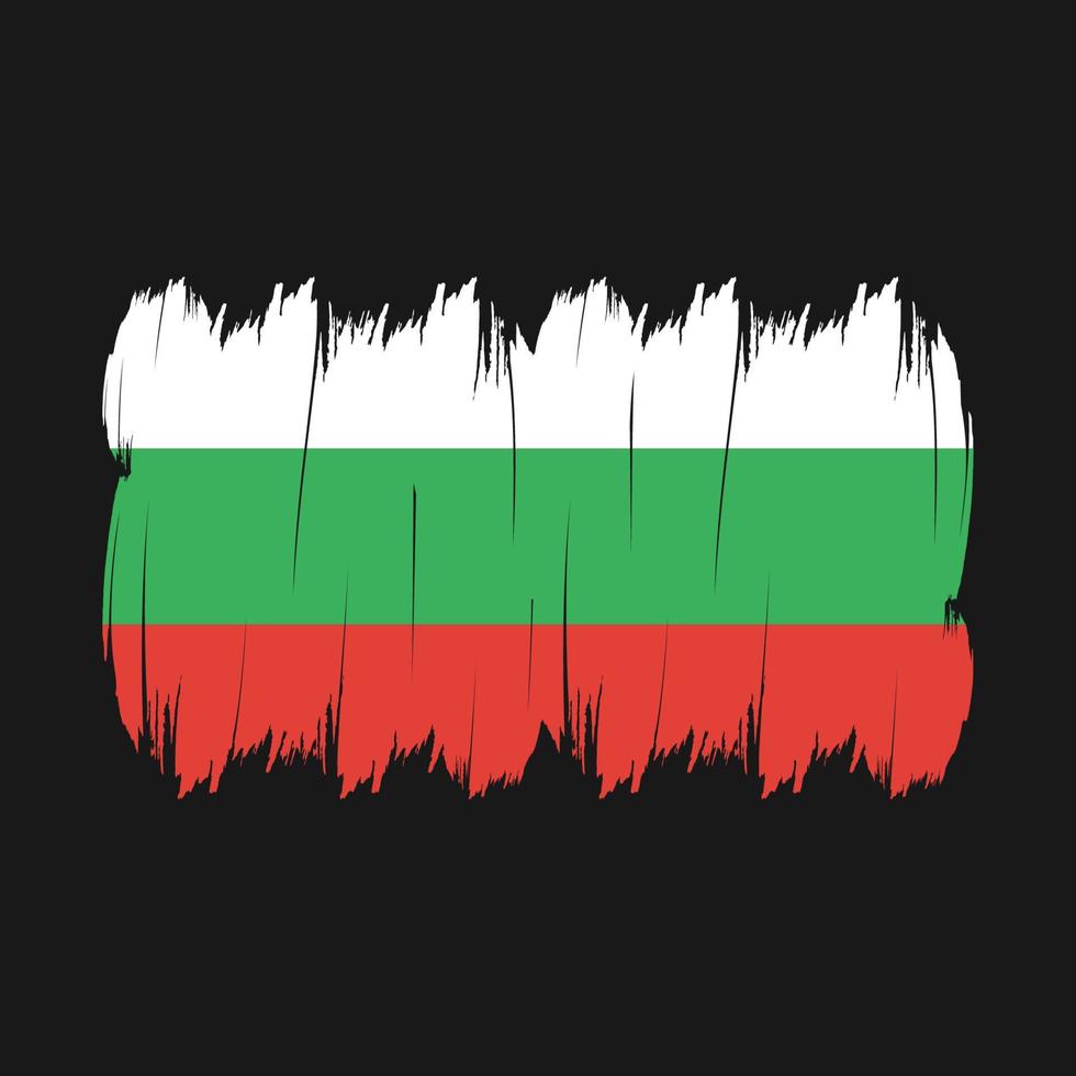 Bulgaria Flag Brush vector