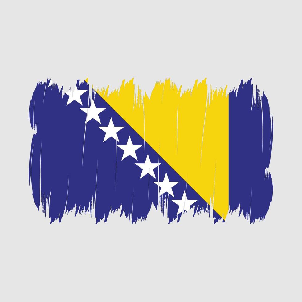 Bosnia Flag Brush vector