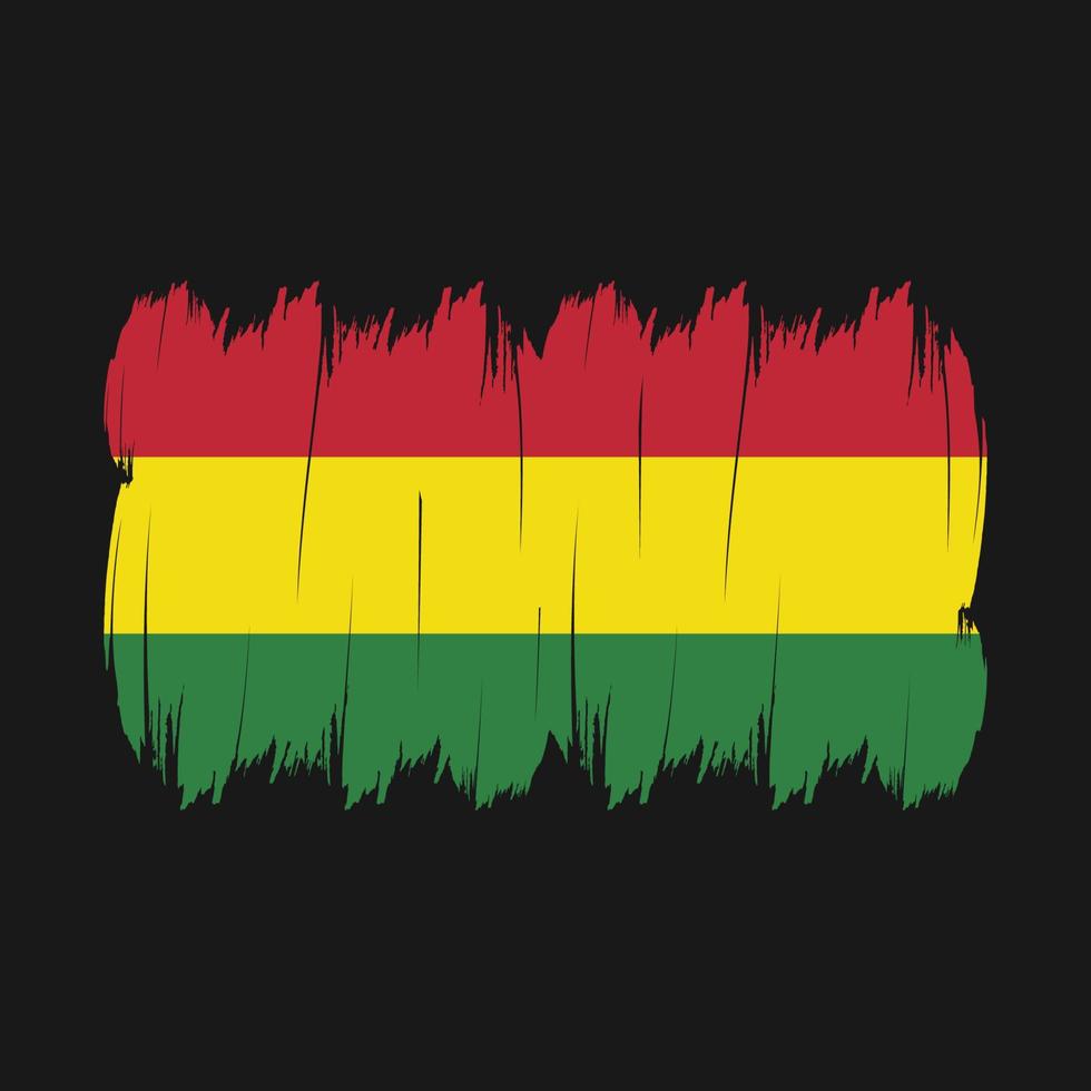Bolivia Flag Brush vector