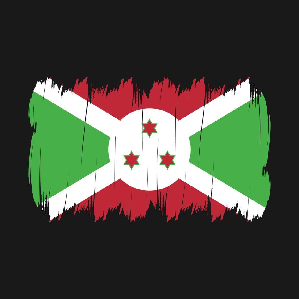 cepillo de la bandera de burundi vector
