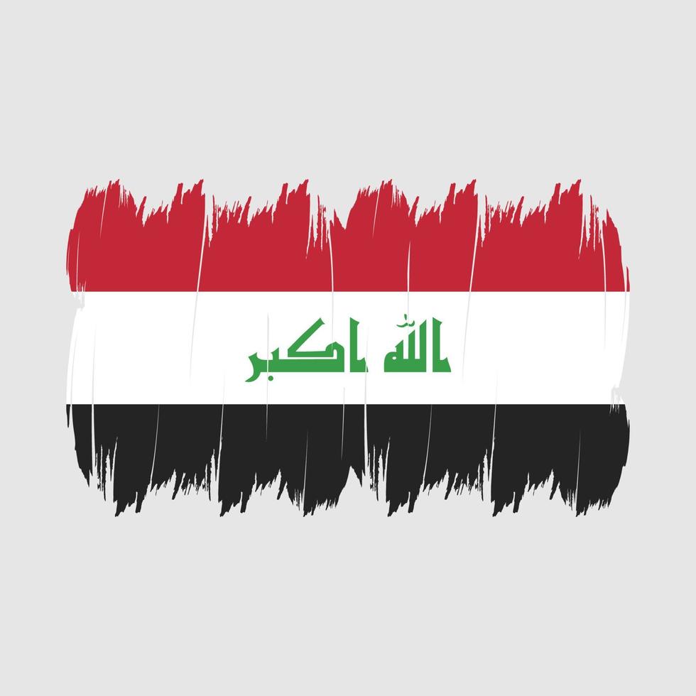 Iraq Flag Brush vector