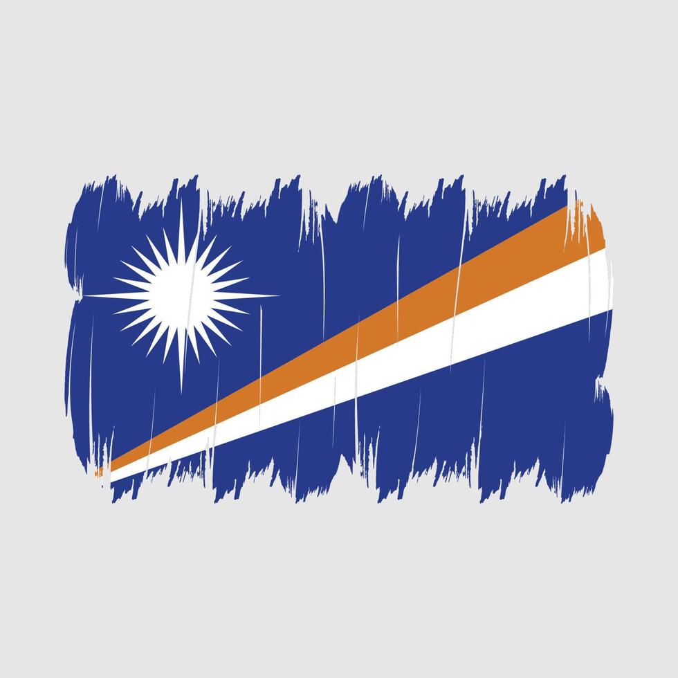 cepillo de bandera de las islas marshall vector