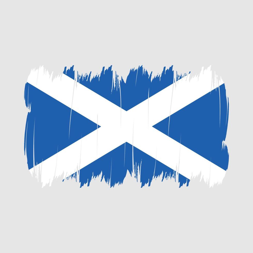 cepillo de la bandera de escocia vector