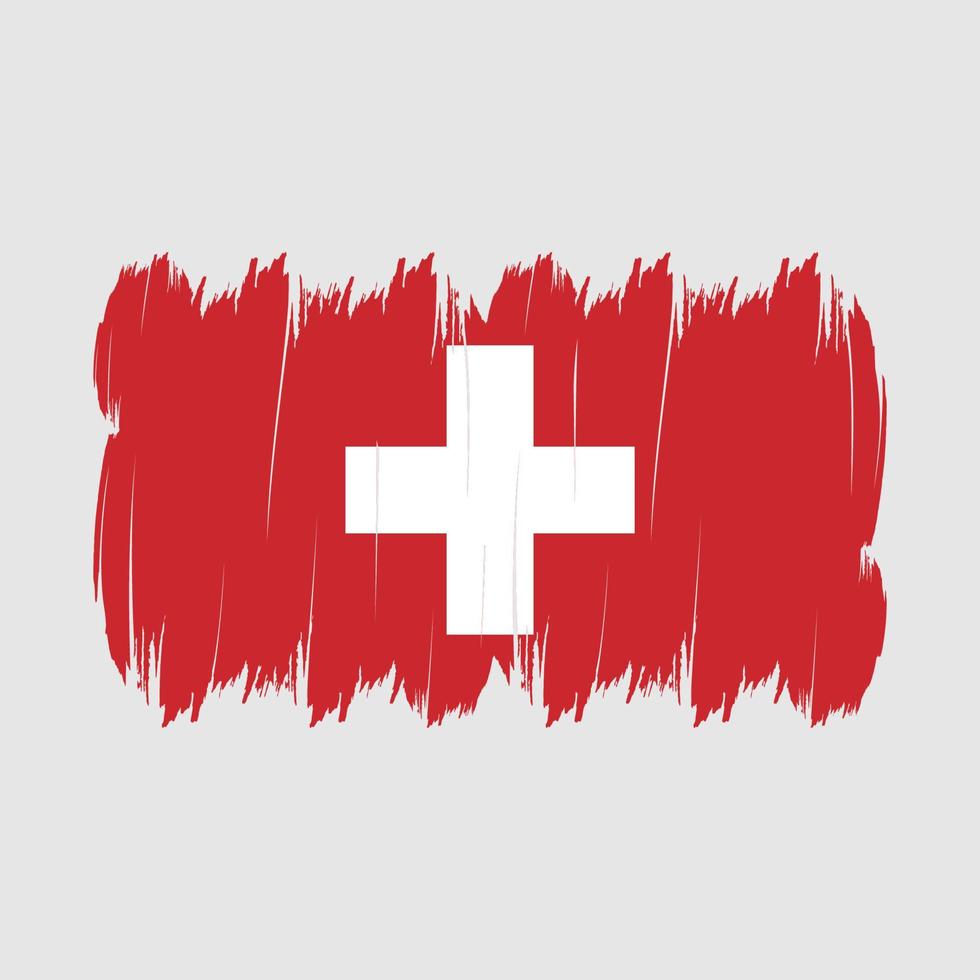 Switzerland Flag Brush vector