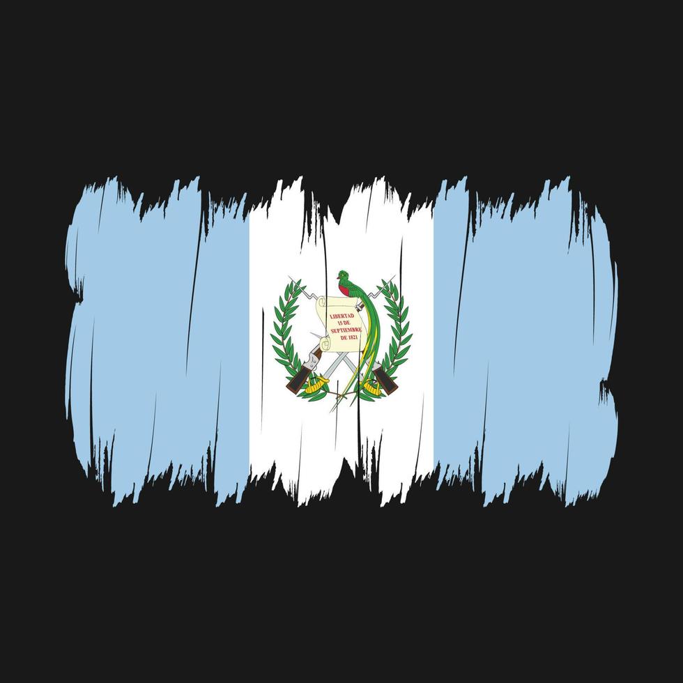 cepillo de bandera de guatemala vector