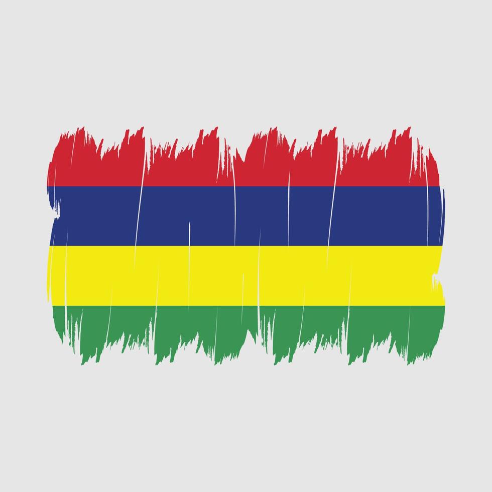 Mauritius Flag Brush vector