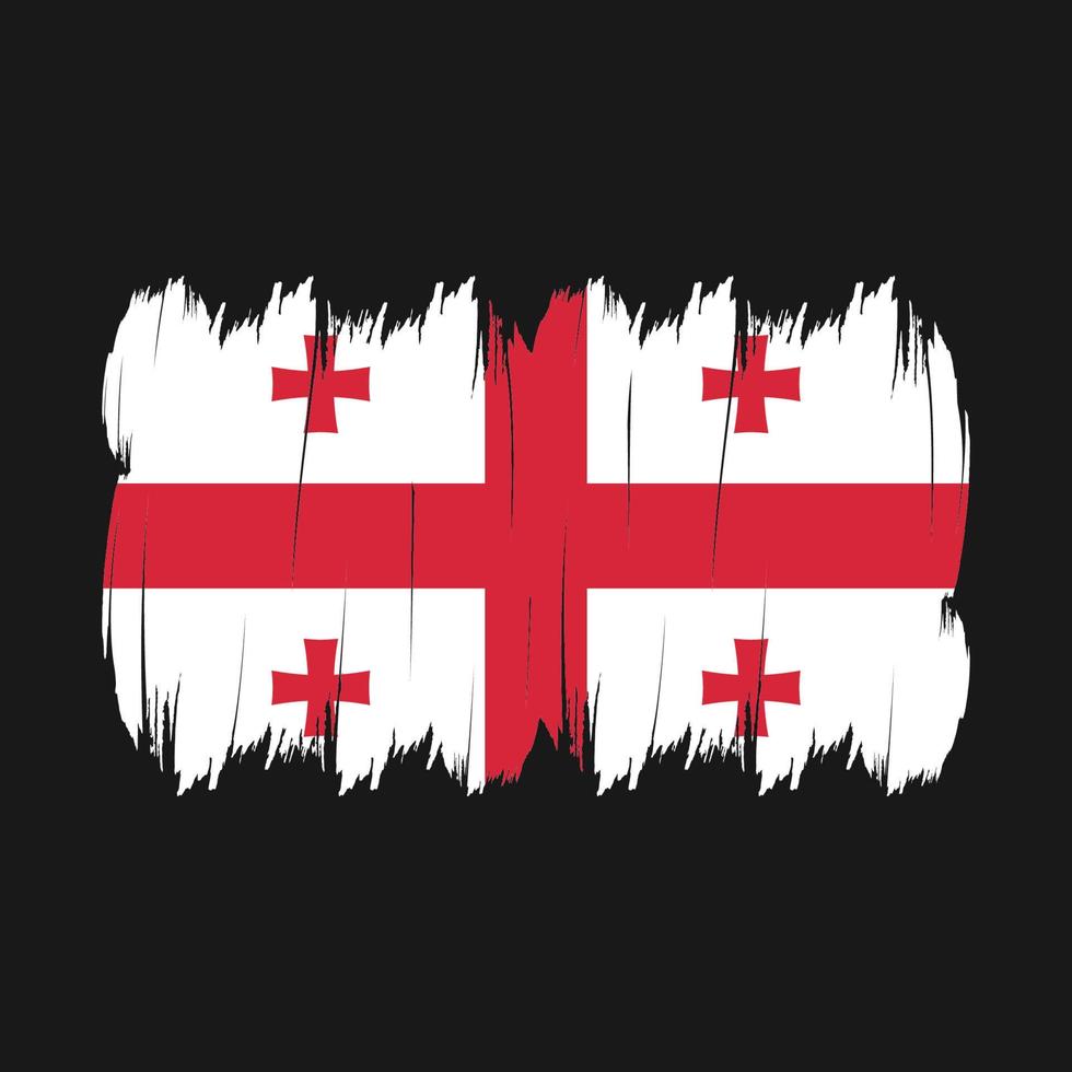 Georgia Flag Brush vector