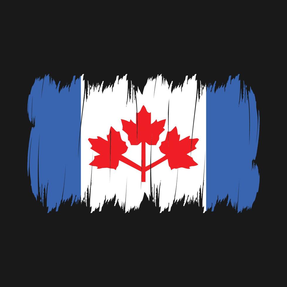Canada Flag Brush vector