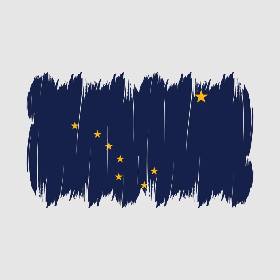 Alaska Flag Brush vector